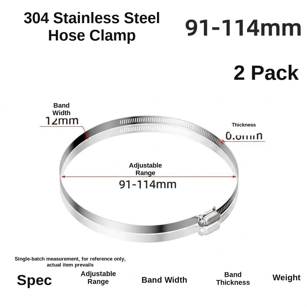 Stainless steel handle, hose hoop, hand screwing, clamping, holding hoop, pipe hoop, water pipe tightening hoop, gas pipe fixing, clamping buckle