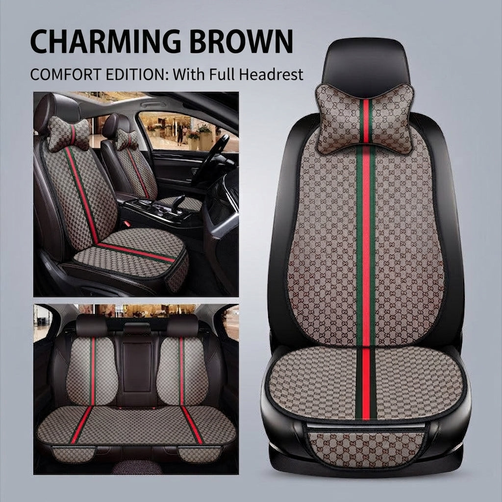 Car seat cushion all-season universal Kuqi three-piece set