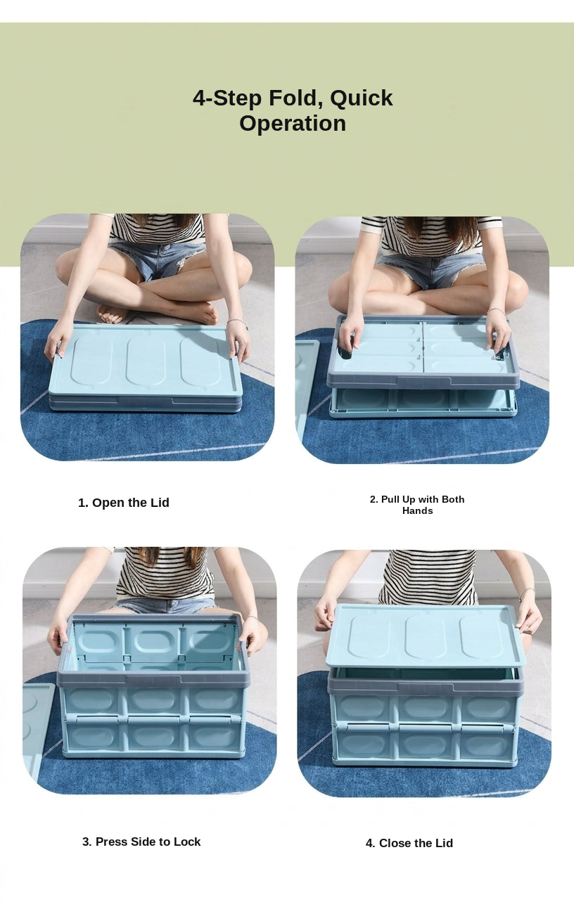 Car trunk folding storage box, car storage box, car trunk organizer box, storage box, portable storage