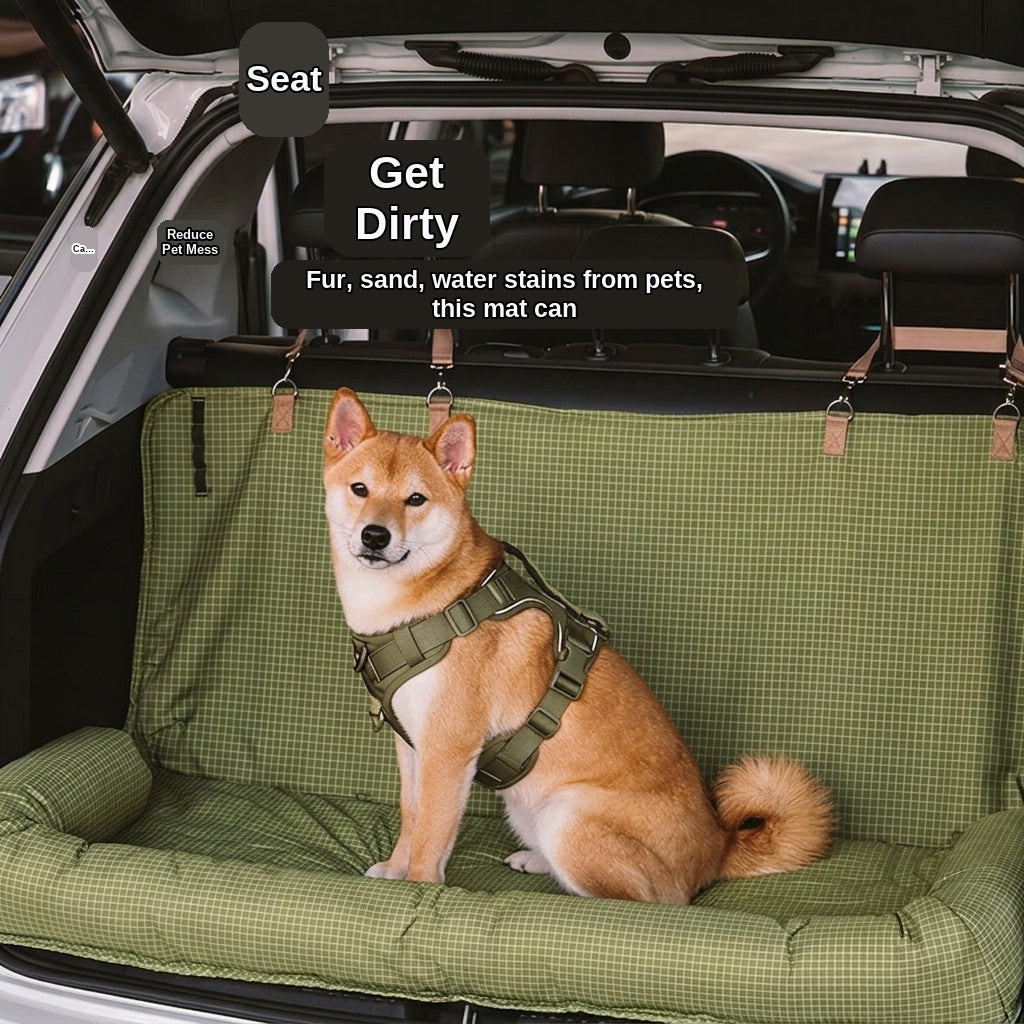 Water-repellent, dirt-resistant, scratch-resistant travel rear car dog bed, convenient for small, medium, and large dog pet supplies dog bed