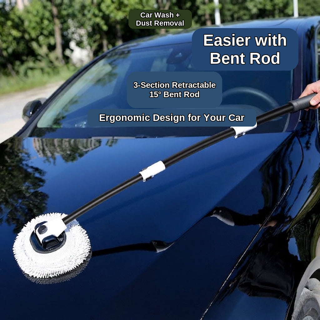 Car Wash Mop Retractable Long Handle Bending Bar Brush Car Brush Car Brush Car Wash Brush Soft Bristle Cleaning Tools Wholesale