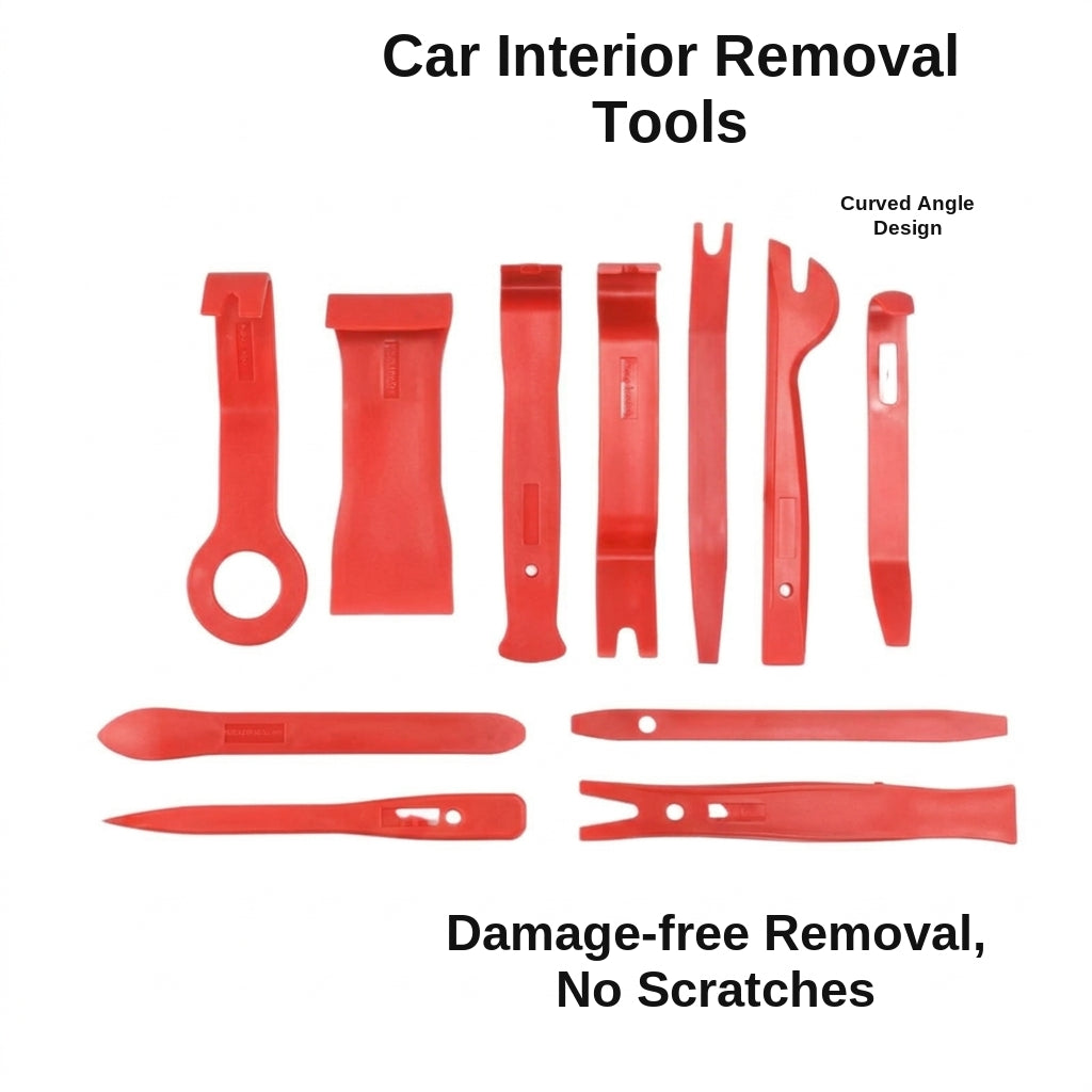 Plastic rocker tool kit 11-piece set: crowbar, car disassembly and disassembly tools, car audio modification and repair tools