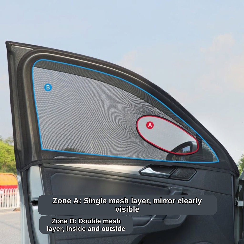 Car Window Sunshade & Mosquito Screen