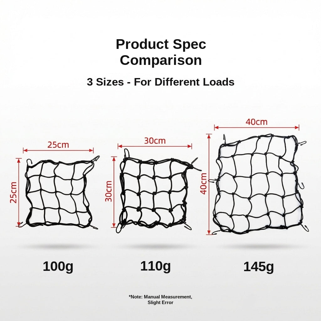 Motorcycle Luggage Net Cargo Elastic Bungee
