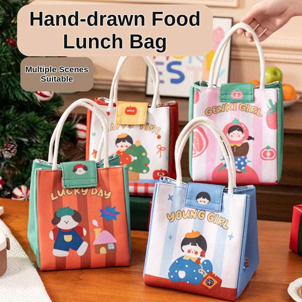 Lunch Box Bag, Large Capacity Handheld