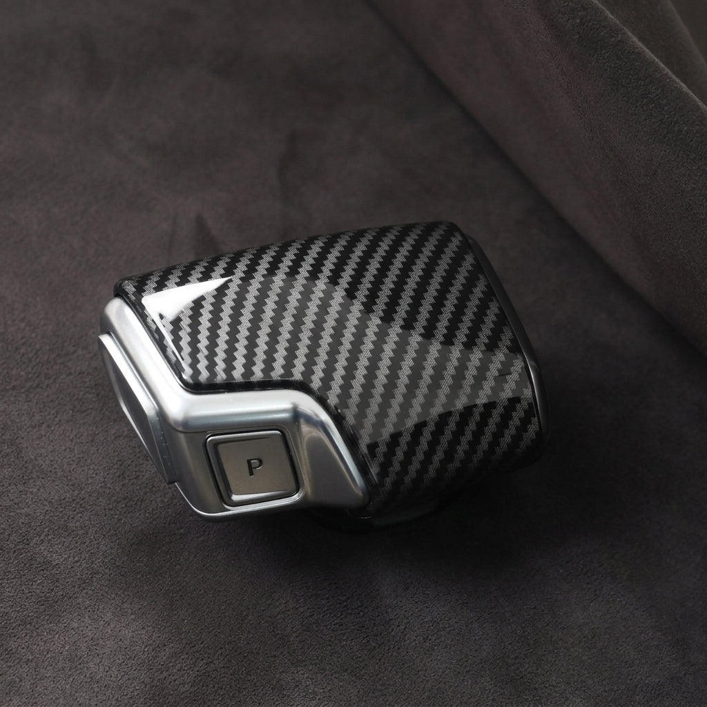 Suitable for Audi A6L A4L Q5LA3Q7Q2L gear shift cover, carbon fiber texture gear lever cover, and automotive interior modification