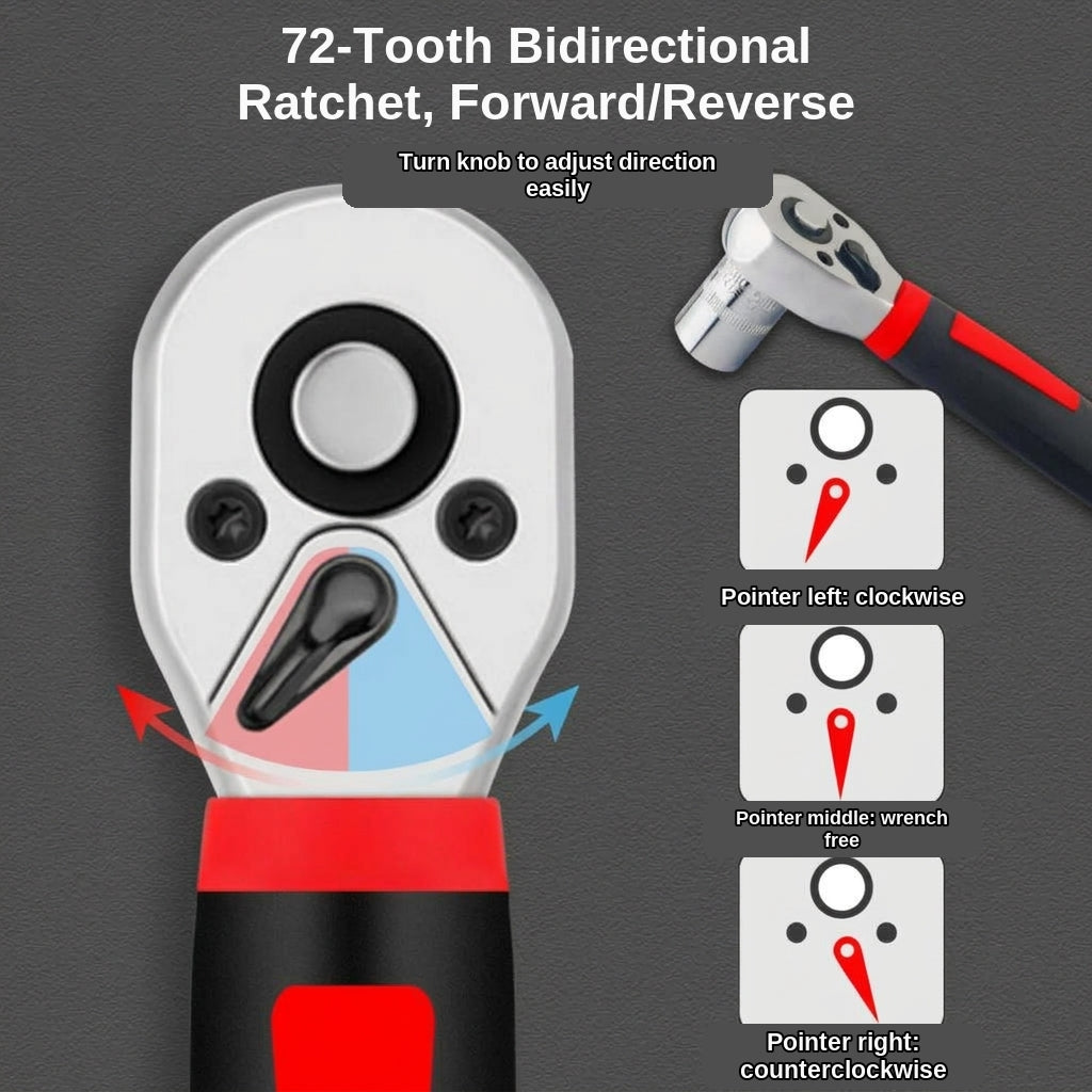48-piece socket bit toolbox, electric drill, electric screwdriver socket box Phillips screwdriver bit