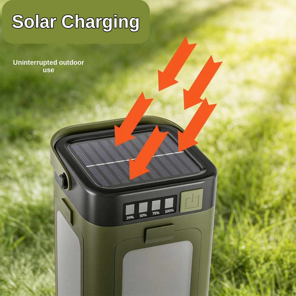 Solar Camping Light with Folding Design