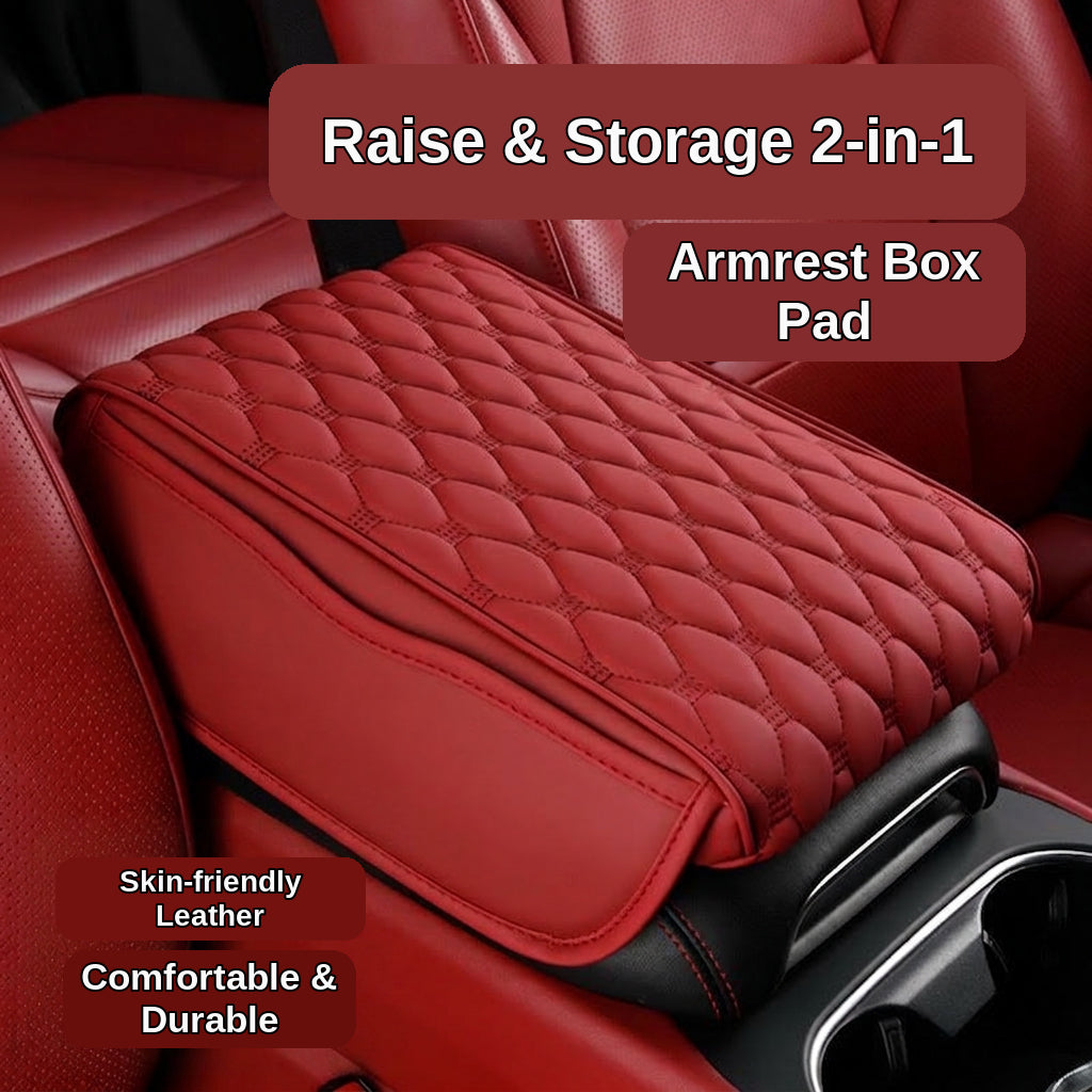 Manufacturer cross-border car armrest box height pad, car goods, double-sided practical storage bag, memory foam armrest box pad