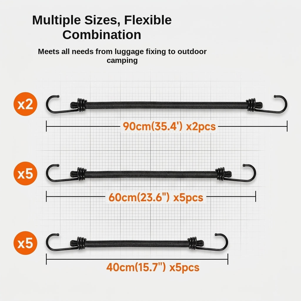 Cargo Strapping Ropes, Elastic Bungee Cords