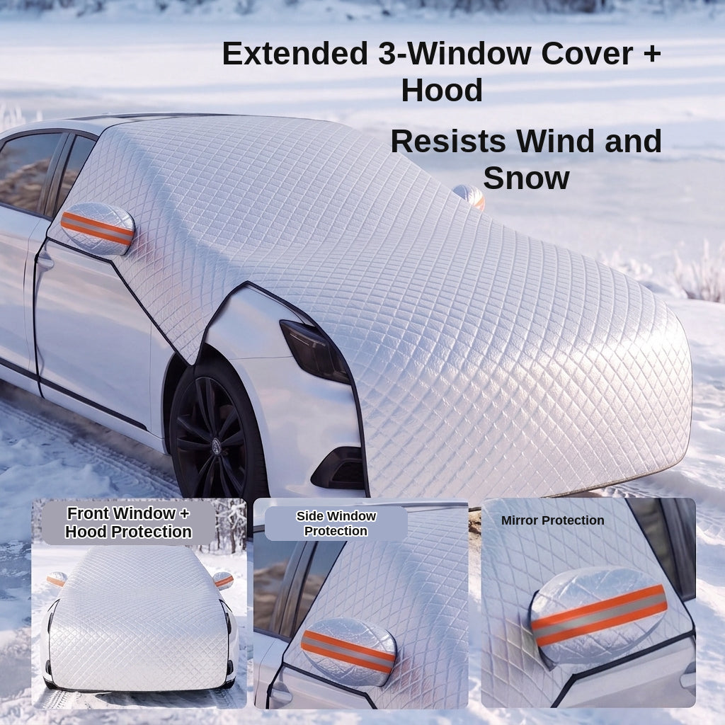 Car Hood & Windshield Snow Cover - Front Half
