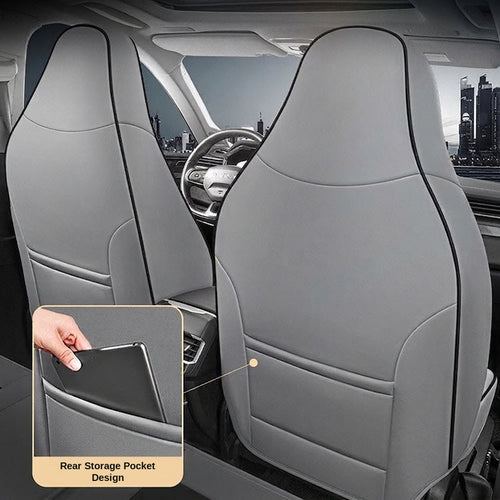 3D Nappa leather car full-coverage integrated headrest cover, all-season universal sports seat cover, leather seat cushion manufacturer wholesale