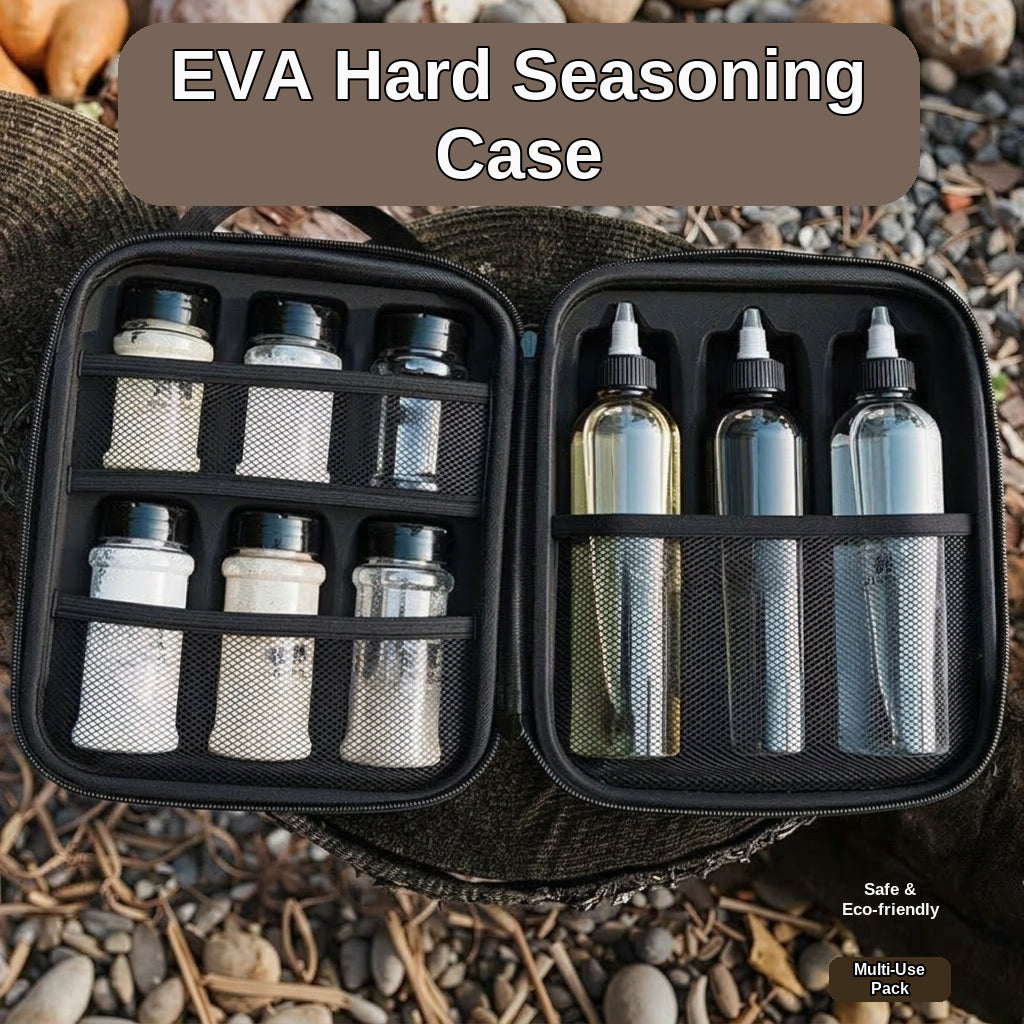 Camping and Outdoor Cooking Seasoning Bottle Set, Outdoor Portable Storage PET Spice Bottle, Repackaging Bottle, Oil Bottle Organizer Bag