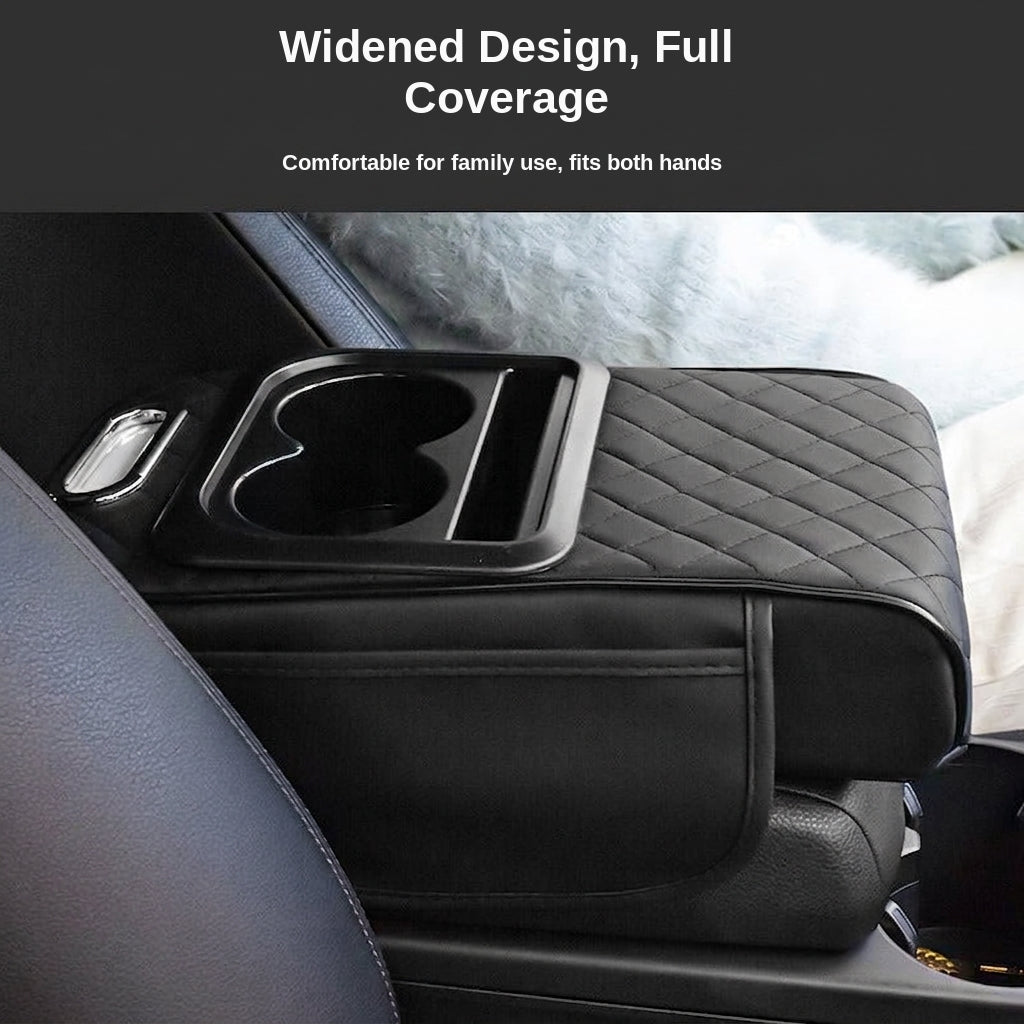 Armrest box raised pad, car cup holder, tissue box (Huotong Global · Light Custom) universal microfiber leather