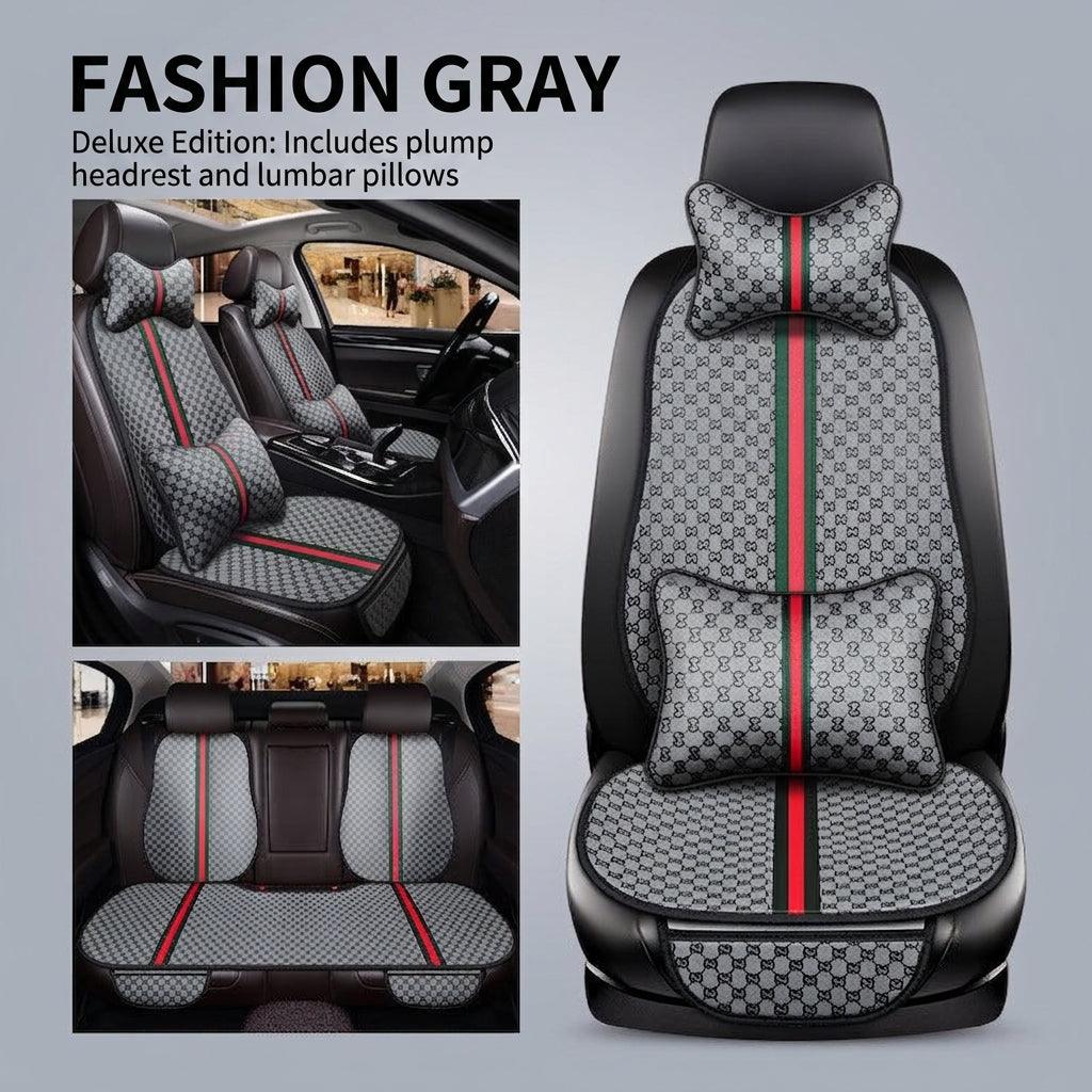 Car seat cushion all-season universal Kuqi three-piece set