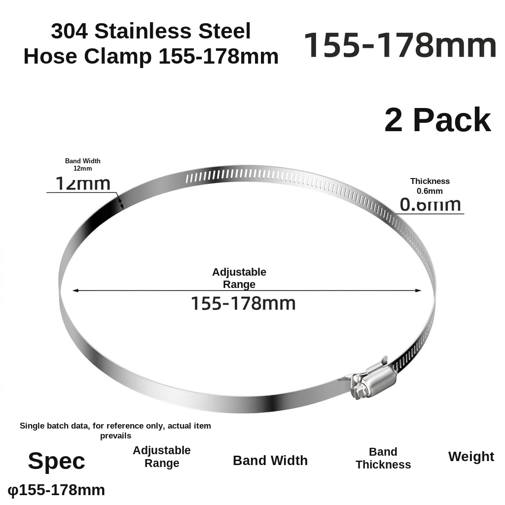 Stainless steel handle, hose hoop, hand screwing, clamping, holding hoop, pipe hoop, water pipe tightening hoop, gas pipe fixing, clamping buckle