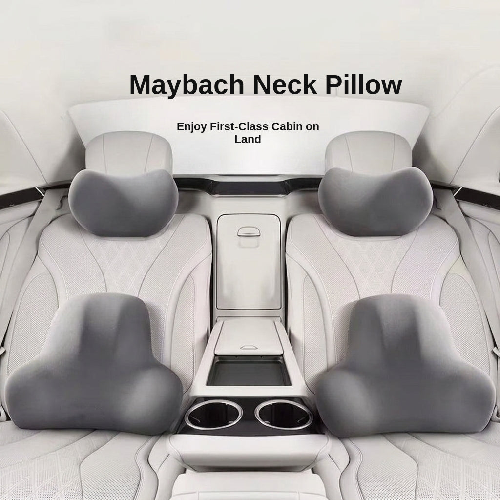 Car neck headrest lumbar rest removable and washable breathable driver's seat waist rest memory foam car artifact headrest in the car