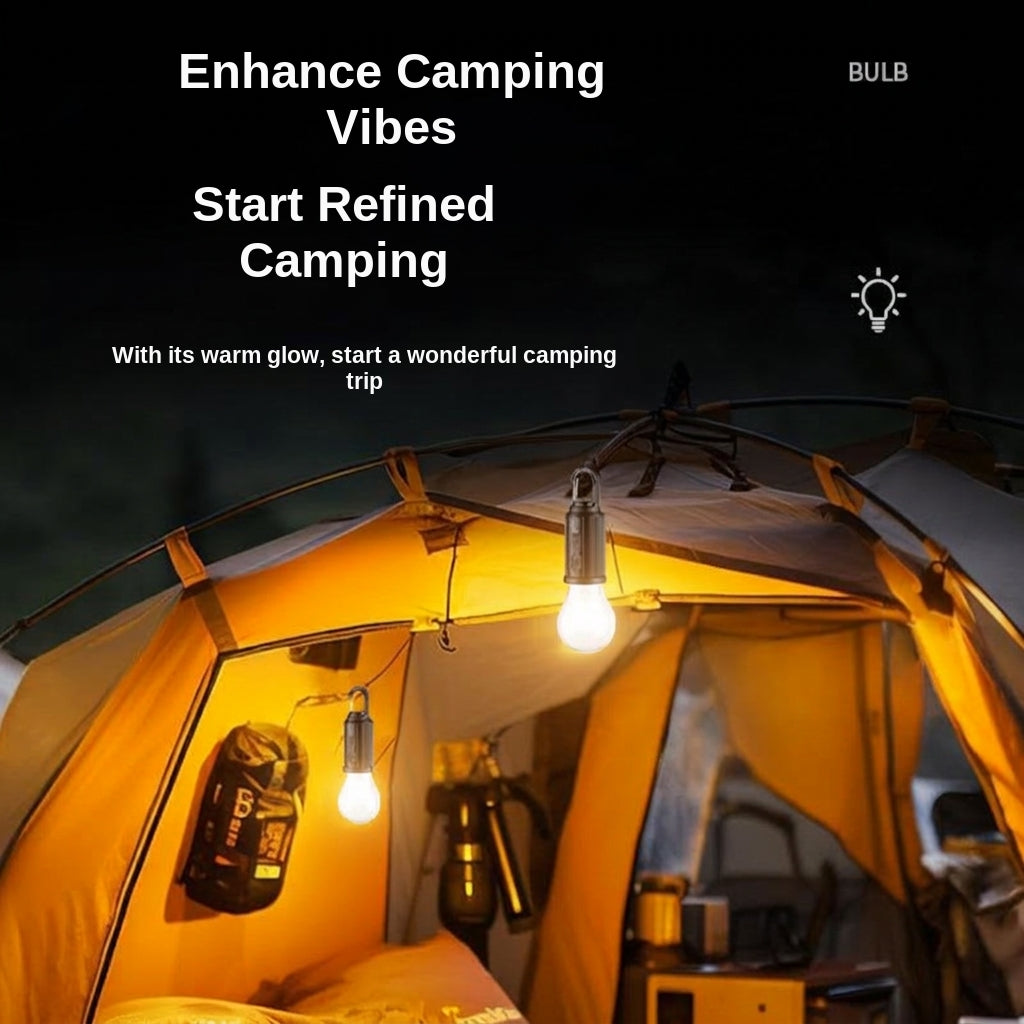 LED Camping Tent Light with Solar & USB Charging