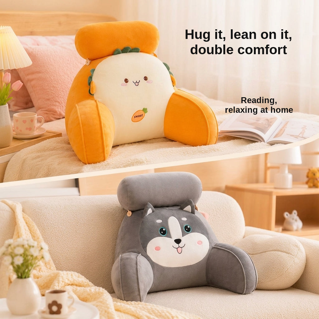 Phone phone cushion, soft bag, dorm bed reading, sofa lumbar support cushion, large headboard pillow, cushion for flopping