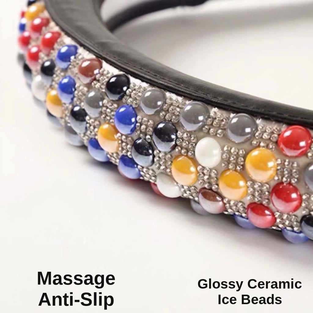 Steering Wheel Cover with Ceramic Ice Beads