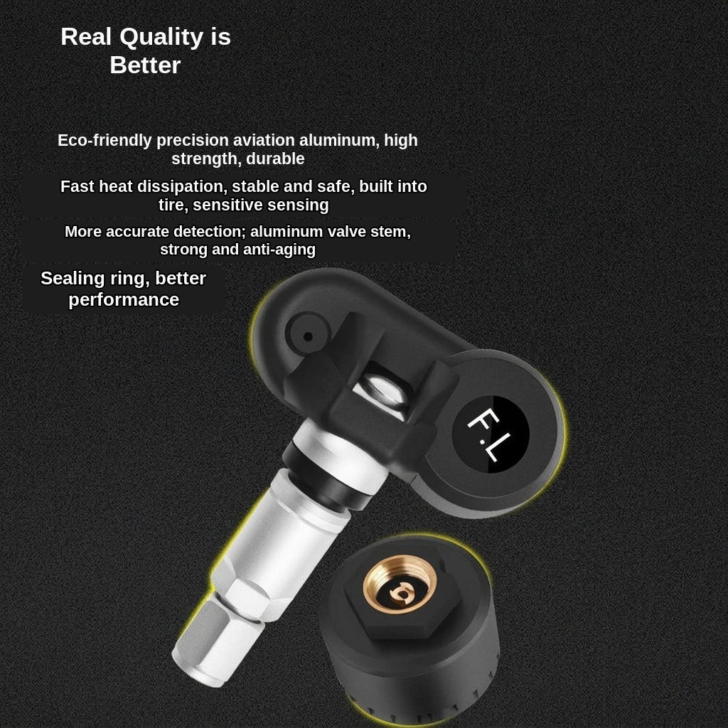 Tire Pressure Monitor TPMS Tire Pressure Monitor Tire Monitoring Tire Pressure Detector Built-in External Car Tire Pressure Car
