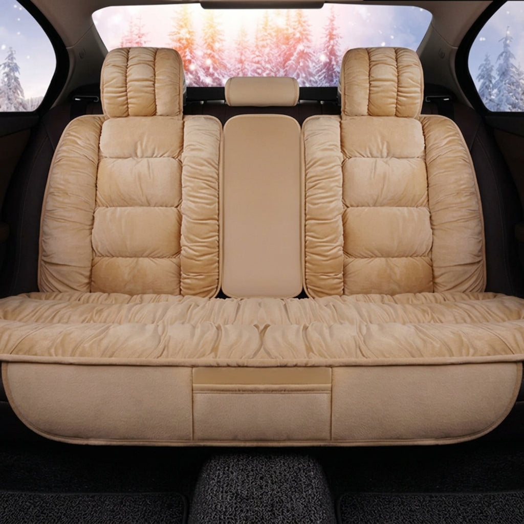 Winter short plush car seat cushion new winter car fleece seat cover universal down all-inclusive seat cushion wholesale