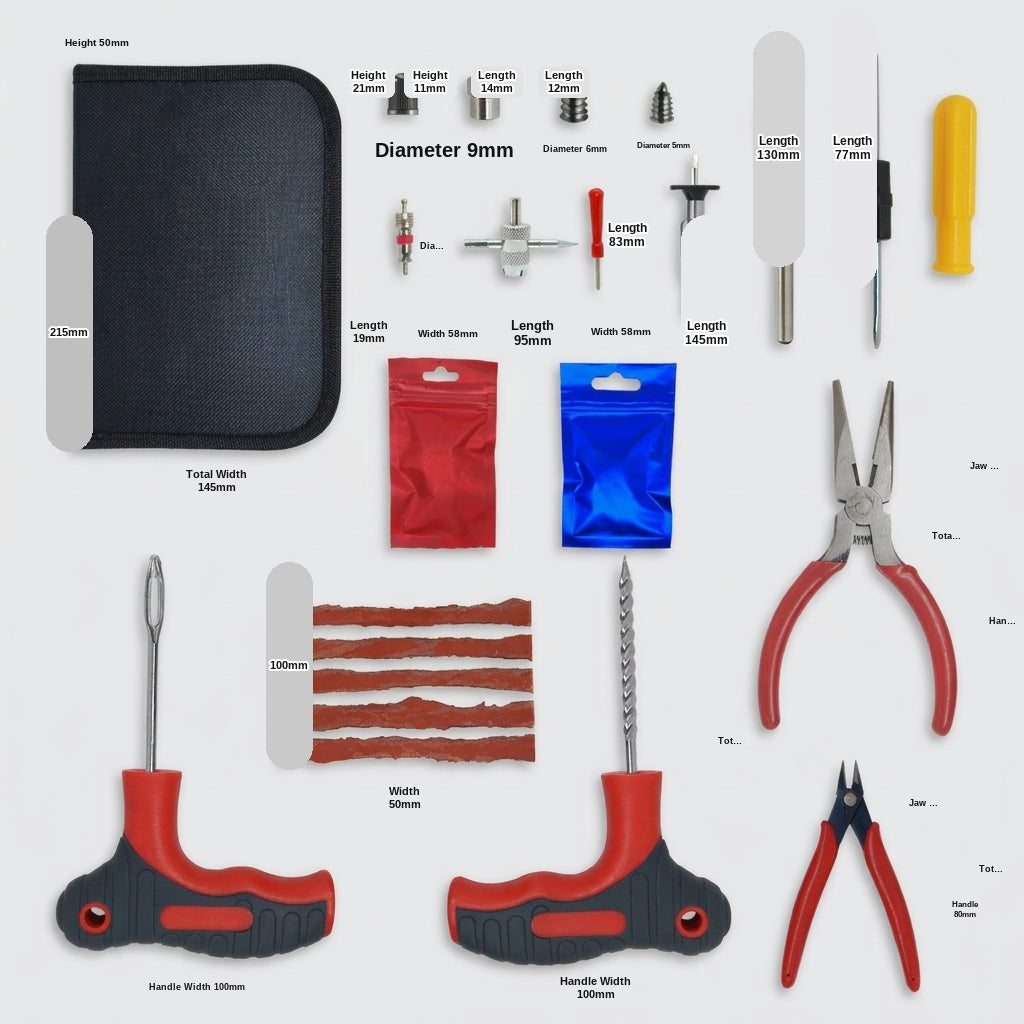 Tire Repair Tool Set - Universal Fit