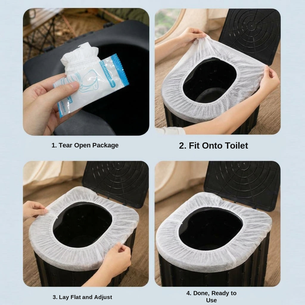 Cross-border English disposable toilet mat, individually packaged, thickened, all-season portable travel hotel seat mat