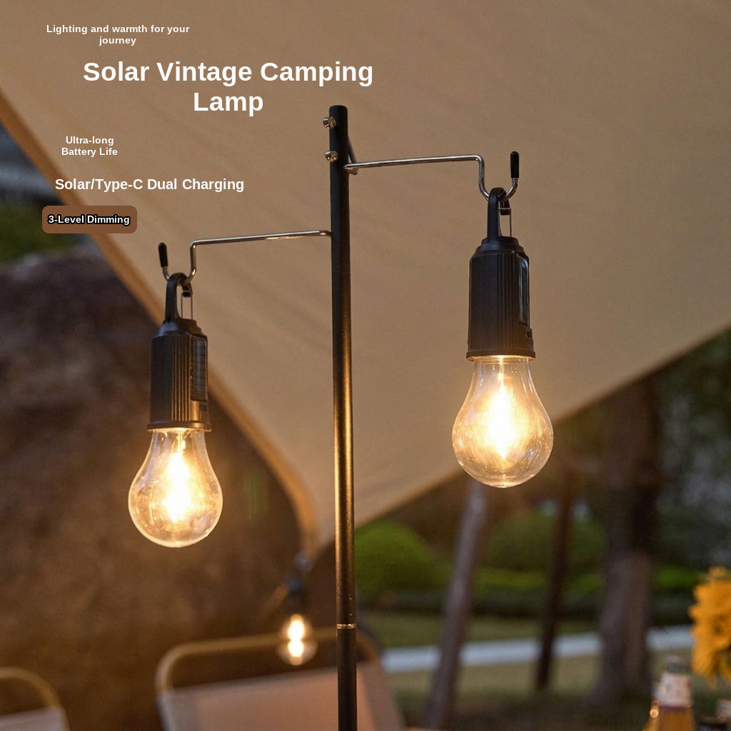 Camping & Outdoor Ambient Lamp with Solar Charging