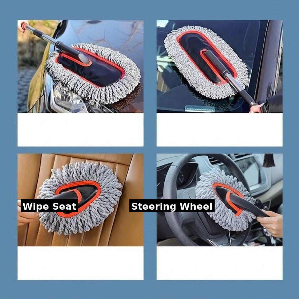 Zhongheng car wash mop car dust duster brush sweeps dust with car wash mop and snow removal tools to wipe cars
