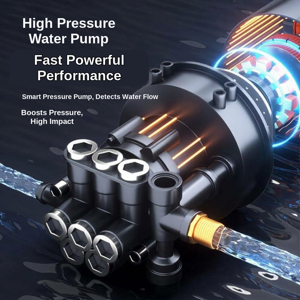 Brushless electric car wash high-pressure water gun, multifunctional handheld portable car wash washer, water nozzle for household plant watering