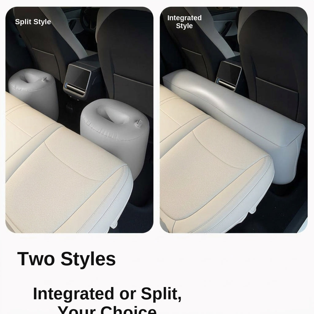 Car inflatable bed footrest rear seat gap pad, car and sedan rear seat gap pad, inflatable interior rest filling pad