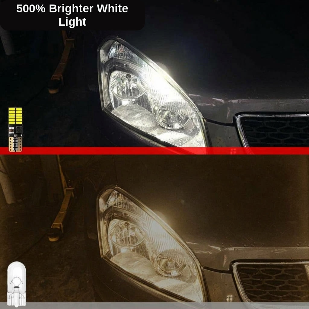 Car LED reading light T10 4014 bead high-brightness focused car instrument light 24SMD decoding small light