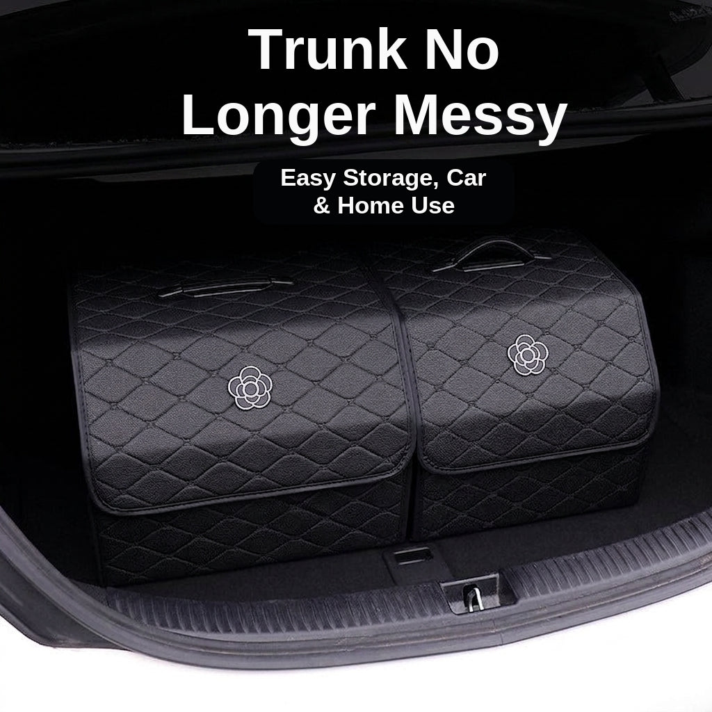 Car trunk storage box, car tail box, camellia car, good things, sorting storage box, multi-functional storage girl