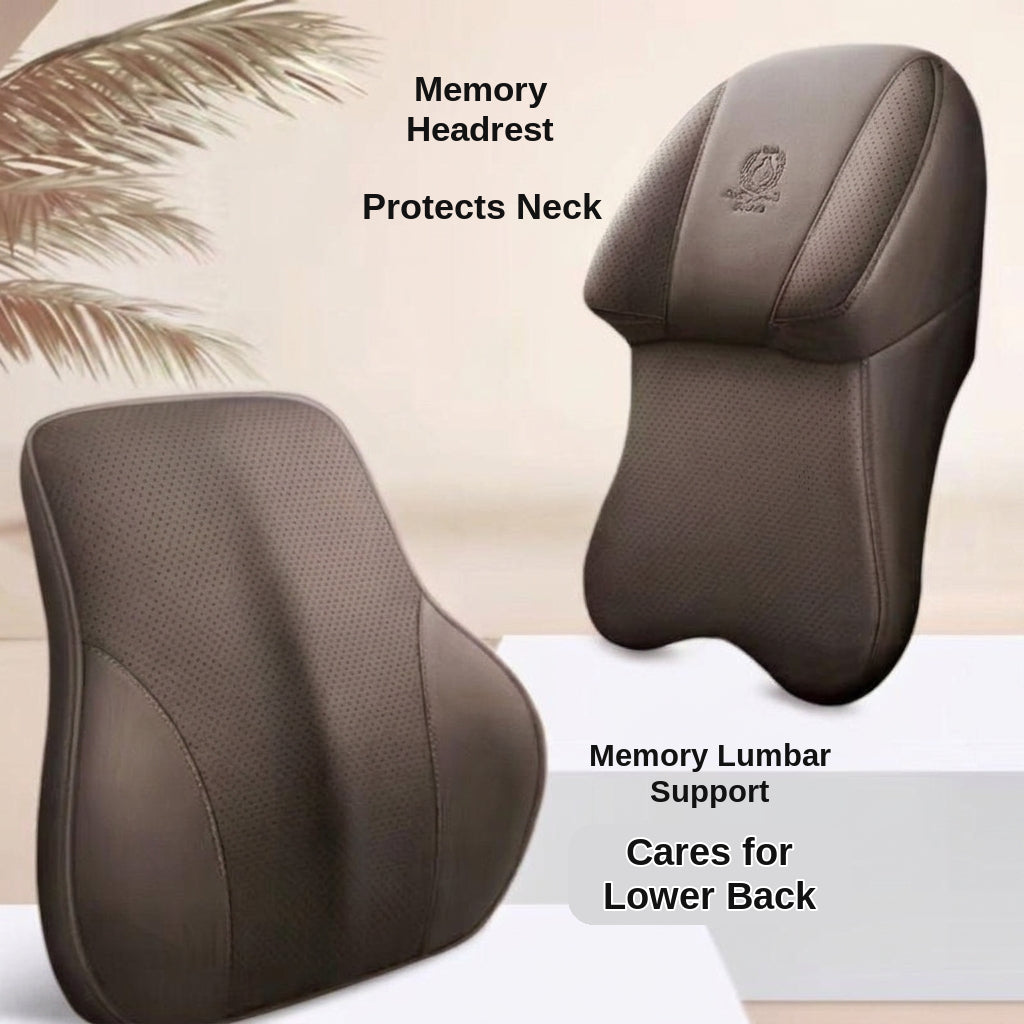 [Full leather on both sides] aviation-grade car neck pillow, memory foam, neck pillow, neck pillow in the car, car seat, neck pillow