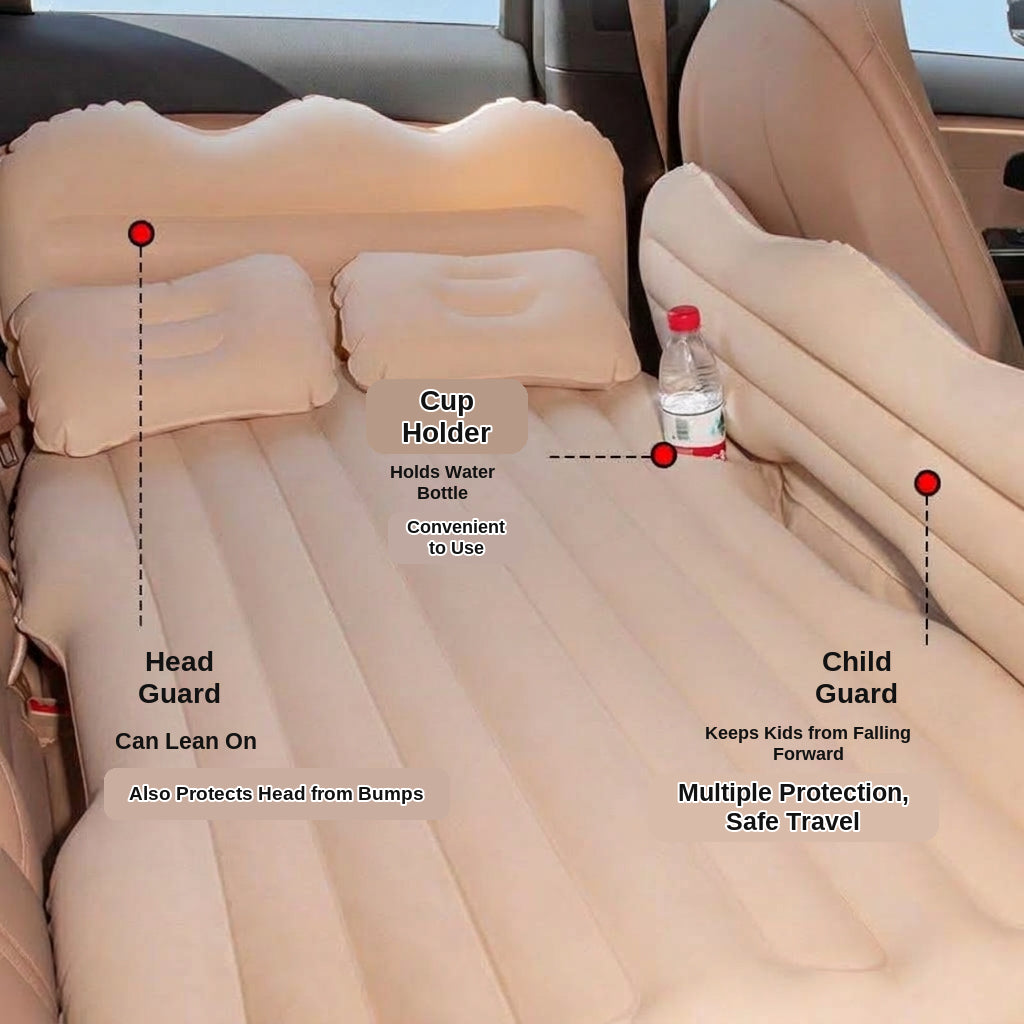Car inflatable mattress, rear seat sleeping mat, multifunctional travel mattress, thickened inflatable mattress for SUVs and sedans
