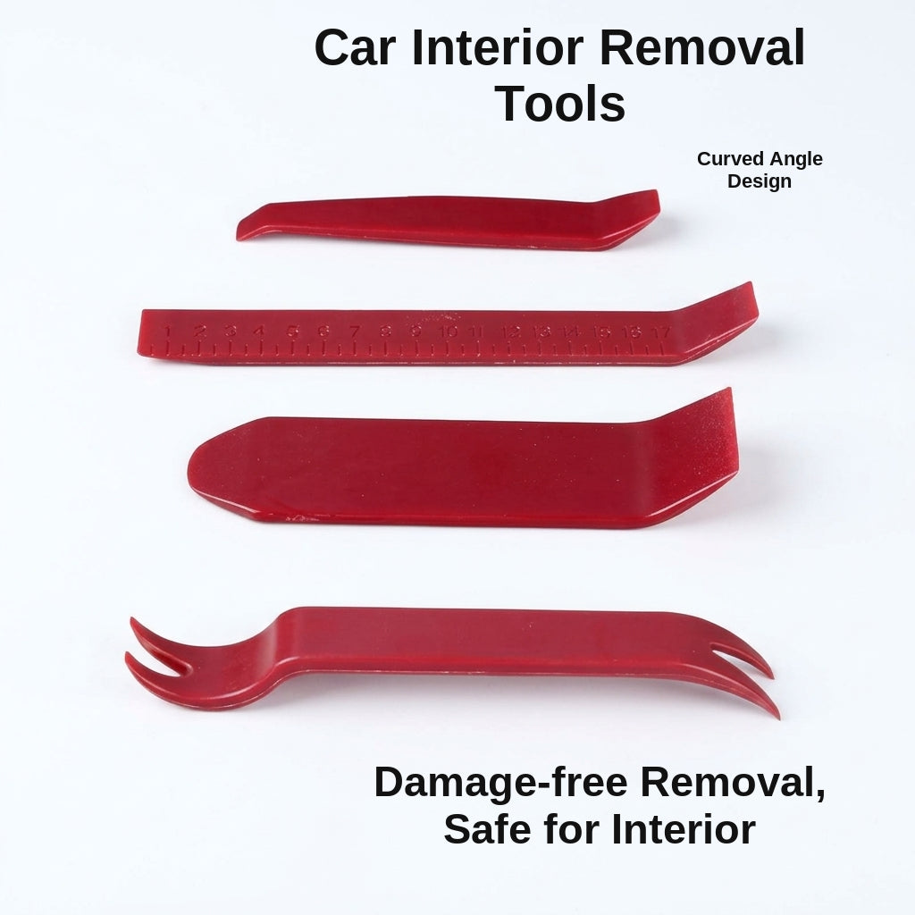Car audio disassembly tools, plastic interior door panel pry plate, snap screwdriver, 5-piece set with glue buckle, 6-inch screwdriver
