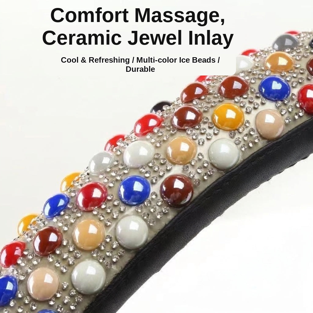 Steering Wheel Cover with Ceramic Ice Beads