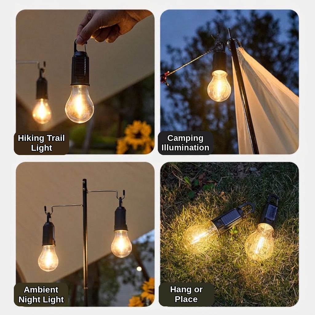 Camping & Outdoor Ambient Lamp with Solar Charging