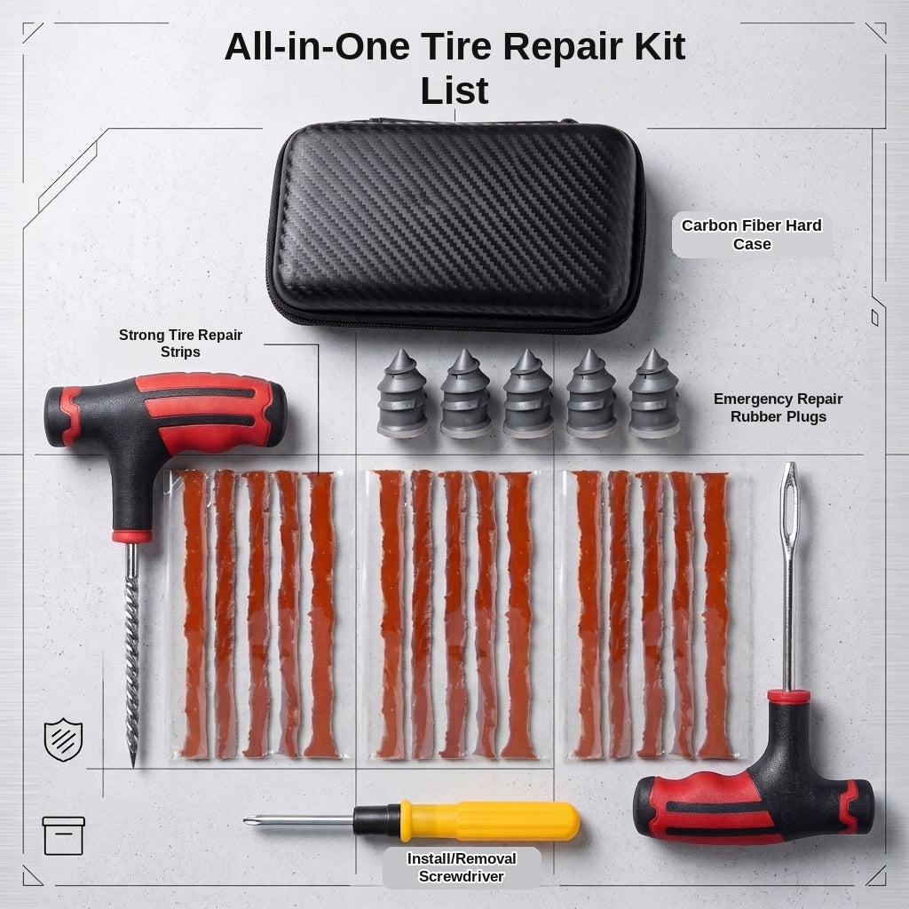 Tire Repair Tool Kit - Universal Car Emergency Set