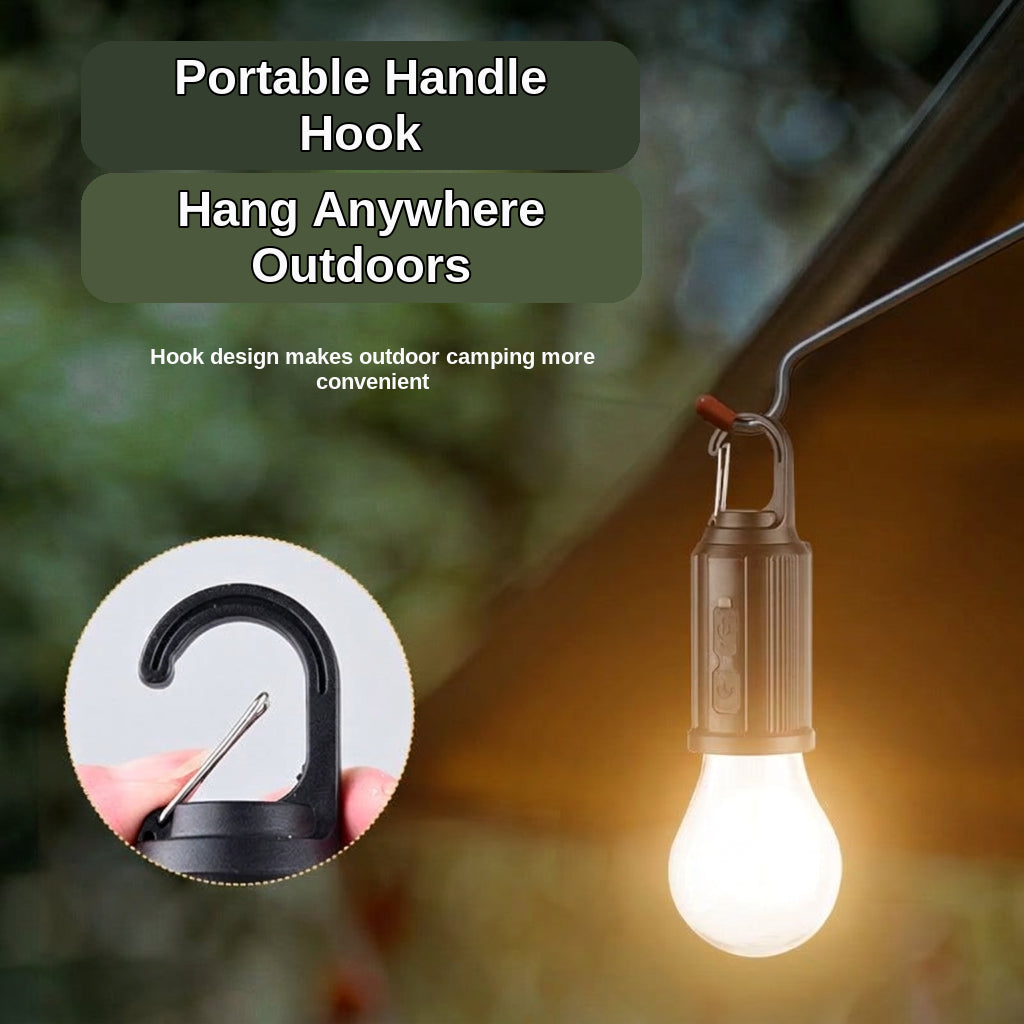 LED Camping Tent Light with Solar & USB Charging