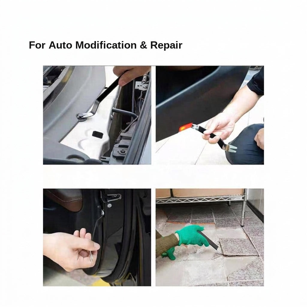 Wholesale Car Interior Removal Tools Stainless Steel Metal Pry Plate Color Lagging Metal Crow Nail Remover Crowbar