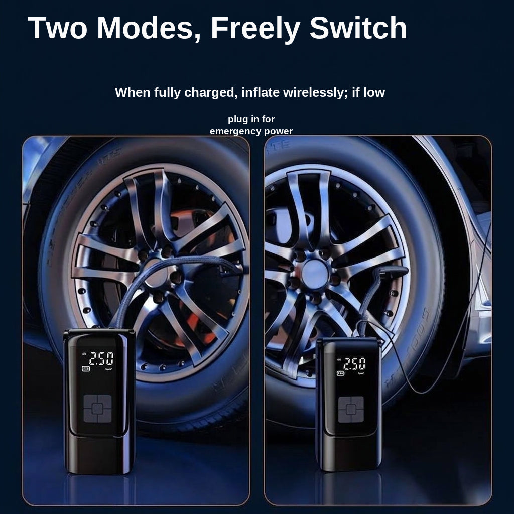 [Kuangjin Exclusive] Portable car, off-road vehicle, bicycle, onboard air pump, wireless dual-mode air pump