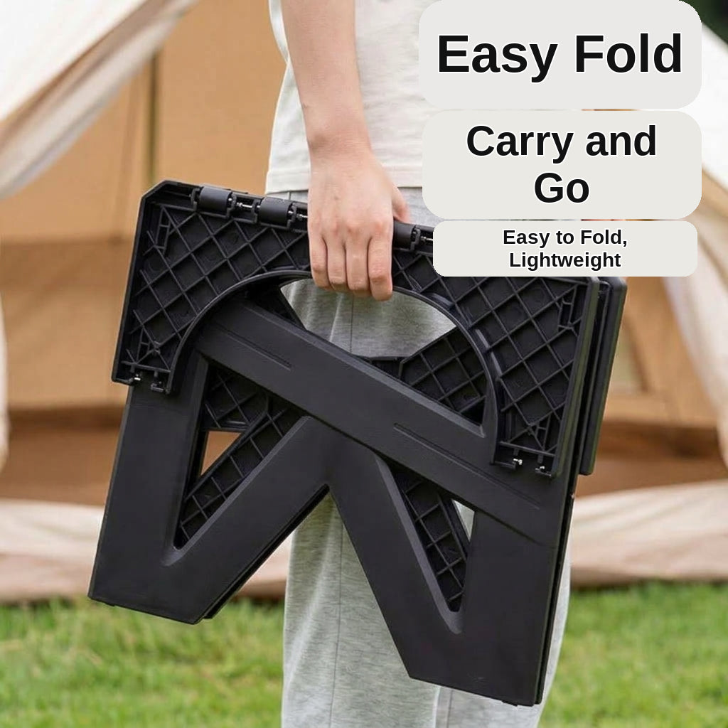 Outdoor camping folding toilet, car-mounted portable odor-resistant adult mobile travel toilet stool