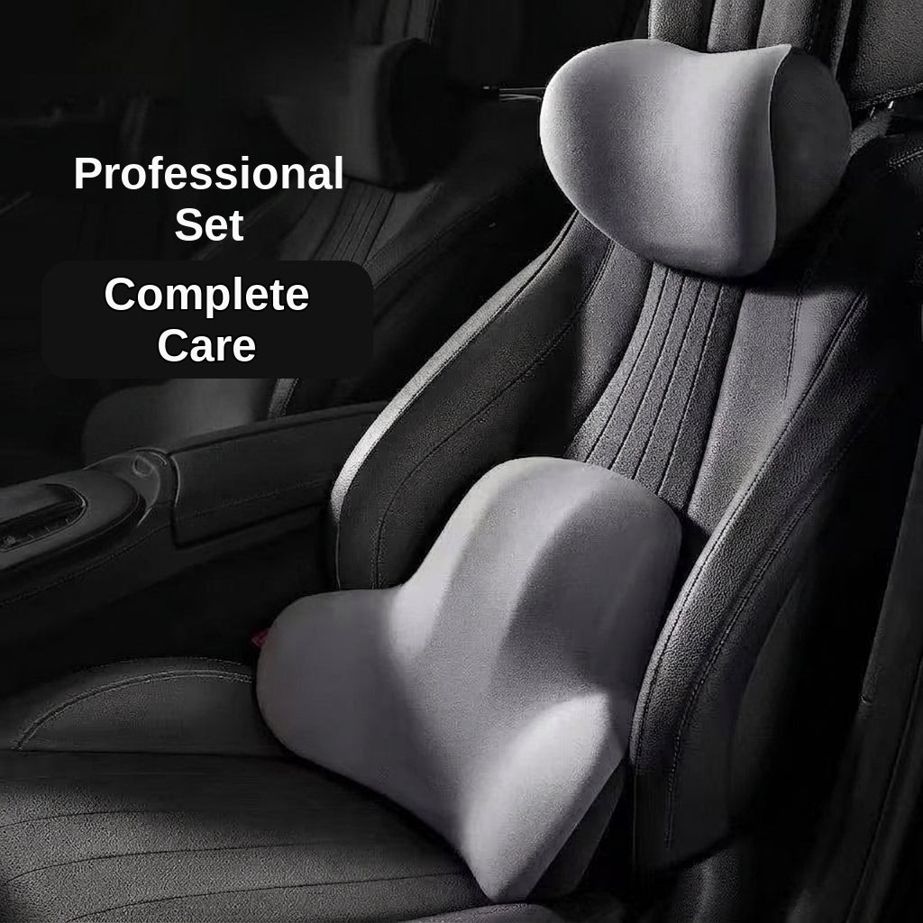 Car neck headrest lumbar rest removable and washable breathable driver's seat waist rest memory foam car artifact headrest in the car