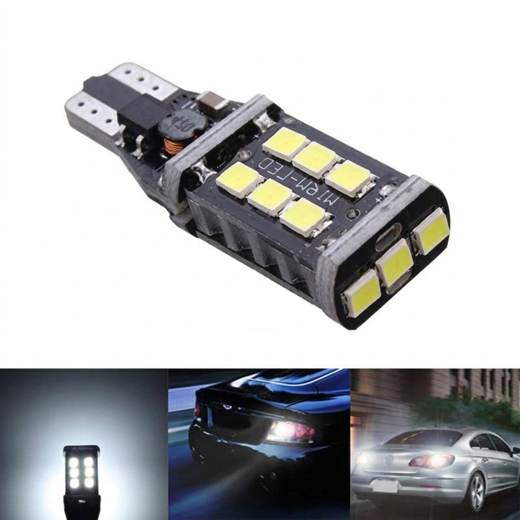 Decoding car led bulb Canbus W16W T15 2835 15SMD led turn signal reversing light