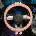 Winter plush steering wheel covers, 2024 new Monster non-slip warm all-season GM heated handlebar covers, women's version