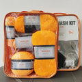 Car Wash 9 Piece Set Car Towel Home Car Beauty Cleaning Gloves Towel Wipes Waxing Sponge Wheel Brush