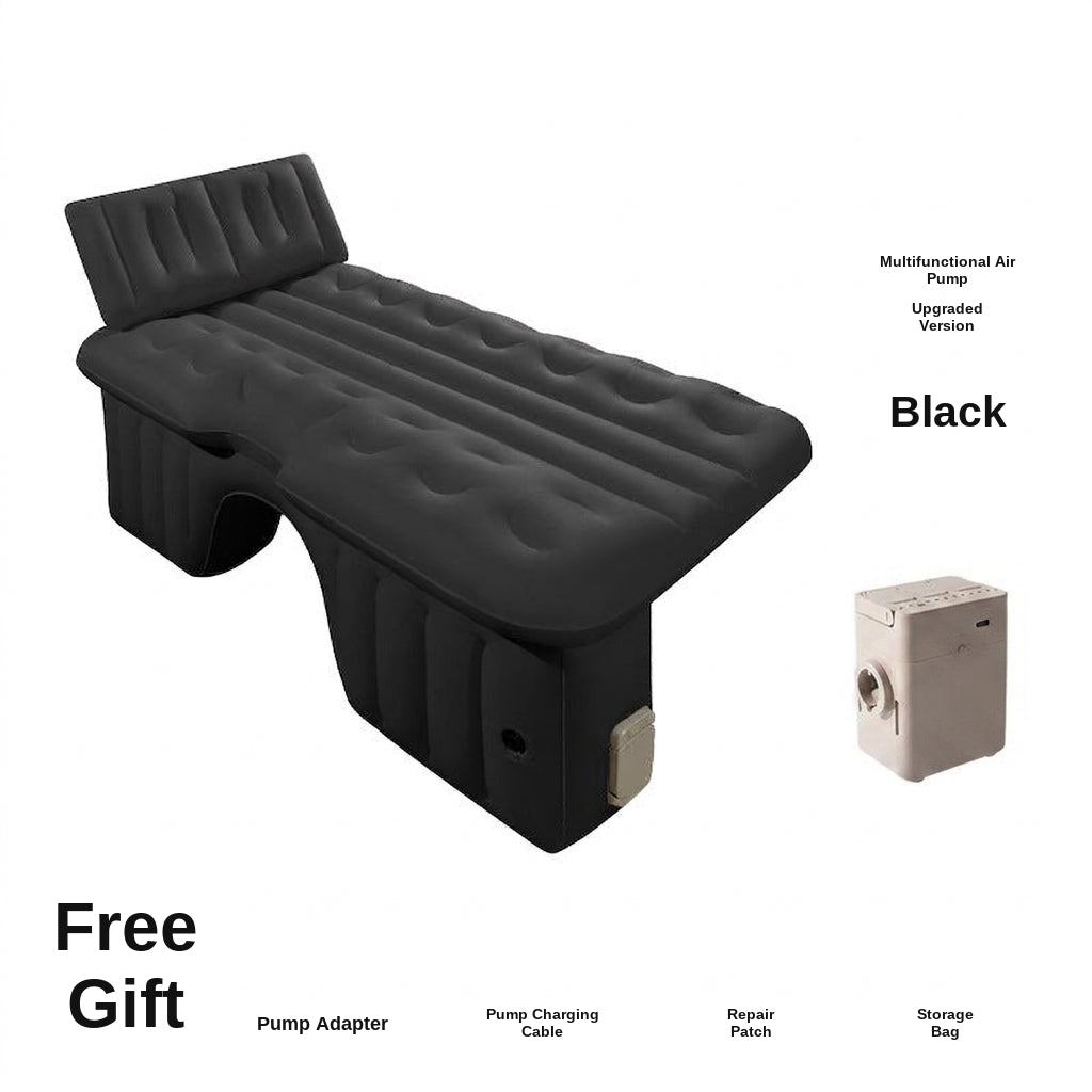 Car rear sleeping mat travel bed car air mat tram automatic charging and discharging portable electric belt leveling inflatable bed
