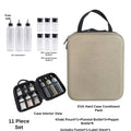 Camping and Outdoor Cooking Seasoning Bottle Set, Outdoor Portable Storage PET Spice Bottle, Repackaging Bottle, Oil Bottle Organizer Bag